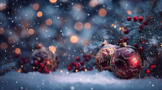 2026 festive wallpaper and banner design with glowing holiday details