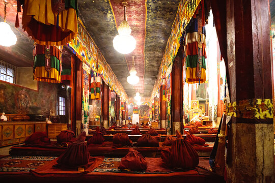 Interior of Samye monastery, Tibet