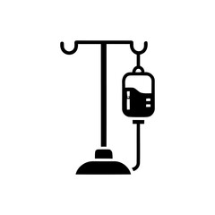 Simple IV Drip Icon – Medical Infusion Symbol in Minimal Style