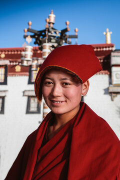 Buddhist nun portrait, Lhasa, Tibet