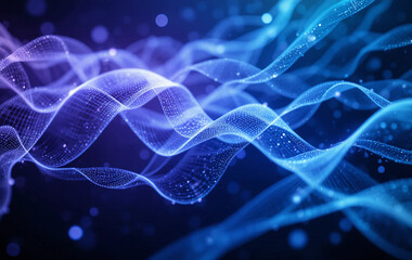 a blue abstract background image with curves