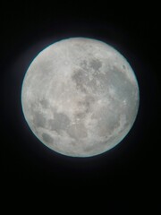 Full Moon Close-Up in space