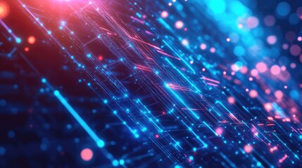 Digital network connecting data streams transmitting information