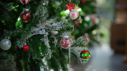 christmas tree with decorations