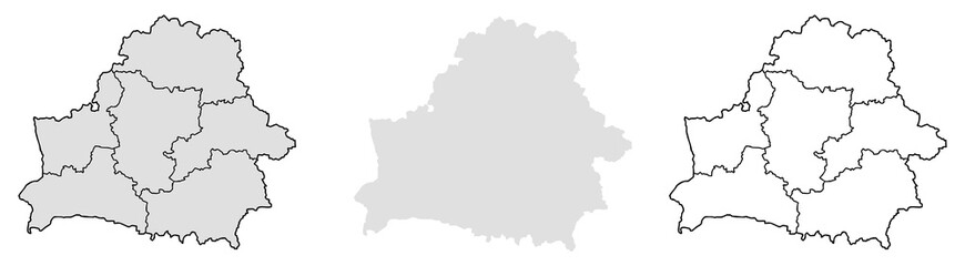 Obraz premium Belarus country vector map for geography, education, and location themes.