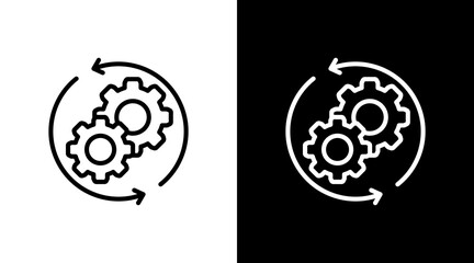 Process With Icon Set Design