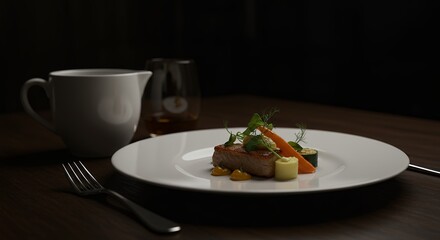 Plate of Food with Vegetables