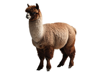 Obraz premium The Full-Bodied Alpaca. Generative Ai