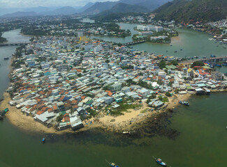 aerial view of Nha Trang beach, Viet Nam