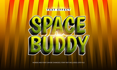 space buddy editable galaxy text effect with stars and nebula glow