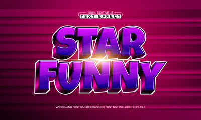 star funny editable galaxy text effect with stars and nebula glow