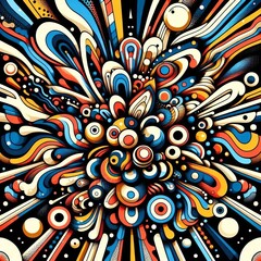 Bold patterns BenDay dot explosions