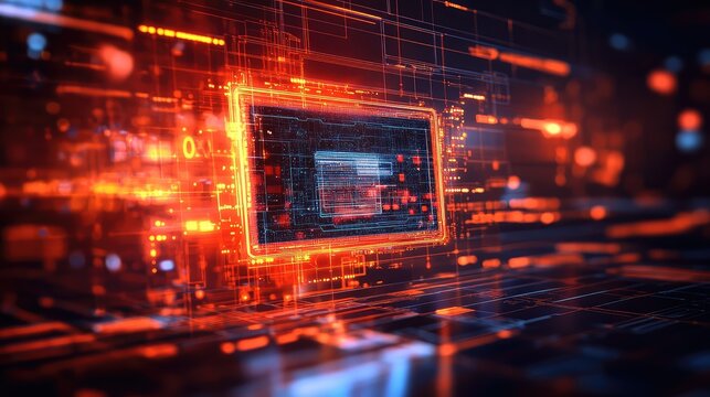 Digital circuit board technology processing computer data