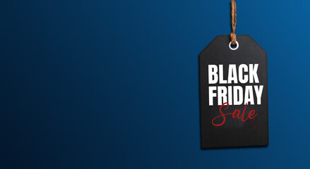 Black Friday tag with copy-space red background with shadows . Perfect Sale Backgrounds for Your Promotions . Only Shop Now with Exclusive Sale Banner . 