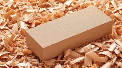 sandpaper. Sandpaper on a wooden board edge with wood shavings, contrasting raw and finished surfaces. safety posters.