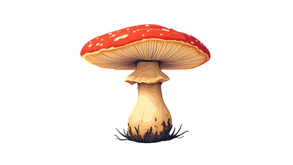 Amanita Mushroom Illustration, isolated on transparent background