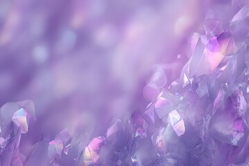 Abstract Translucent Lavender Prisms Blurred Edges Softly Blend Creating Ethereal and Dreamlike Quality Play of Light and Shadow