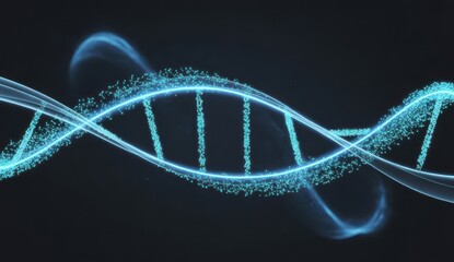 Abstract dna molecule structure background for science and medical research presentation design use