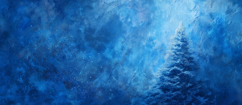 christmas theme blue banner concept background