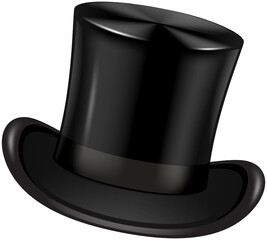 black tall hat