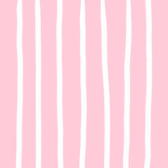 Pink Striped Background on White