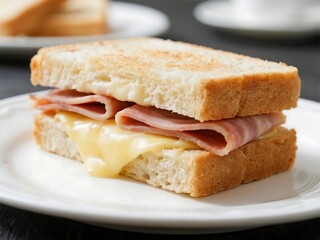 Ham & Cheese Sandwich A common sandwich with ham and cheese filling.