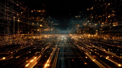 Digital data network lines transferring fast information