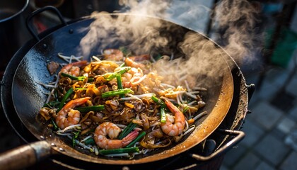 Street-Style Char Kway Teow in a Smoky Wok