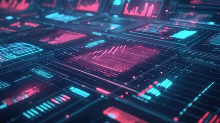 Digital data processing with hud interface elements