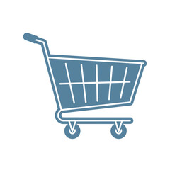shopping cart isolated on white