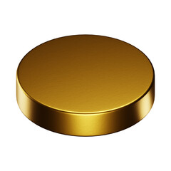 gold metal plate podium