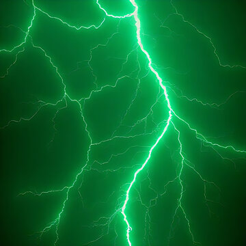 electrical green toxic lightning isolated on white or transparent png,
