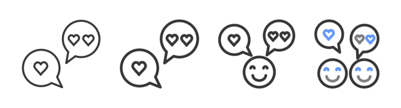 The Ultimate feedback Styles with Variations Line of icon set vector illustration