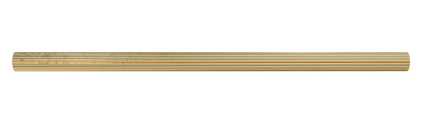 gold: luxurious fluted gold pipe component, extruded aluminum profile for high-end interior design trim.