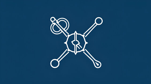 circumcision line icon, vector illustration