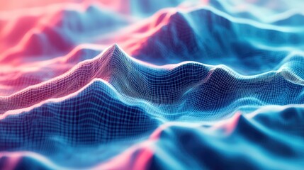 Abstract digital mesh network representing data connection technology