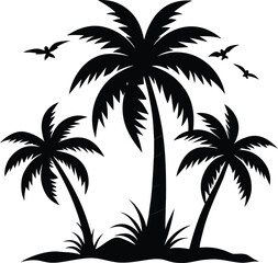 Obraz premium Summer and beach concept isolated on a white background.