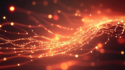 Digital data network connecting global communication technology flowing