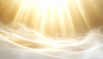 Ethereal Golden Light Illuminates Serene Clouds, Creating a Majestic Background of Divine Warmth and Spiritual Inspiration