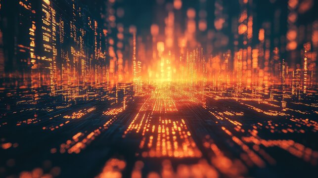 Digital city data network transferring information at high speed