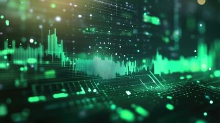 Analyzing financial market data with futuristic green technology