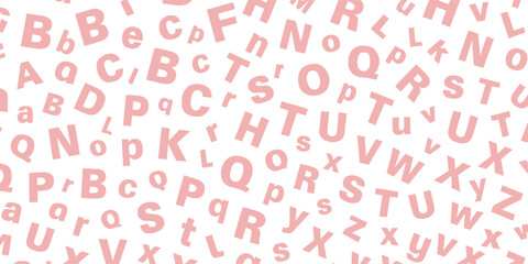 pattern of alphabet A-Z (artwork 4).