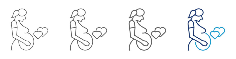 woman with the baby bump waiting the day for the giving birth with full of love. maternity leave concept, single mother, mother's day, freelancer with child. Handmade