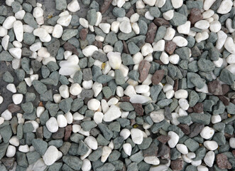 玉砂利　石の造形