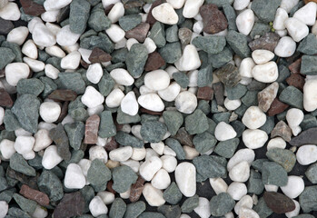 玉砂利　石の造形