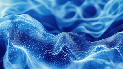 Digital data network wave flowing communication particles