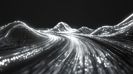 Digital wave processing big data flow transferring information