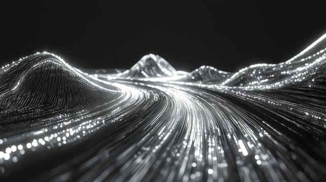 Digital wave processing big data flow transferring information