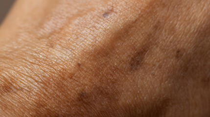 Close up of human skin texture showing wrinkles and natural surface detail
