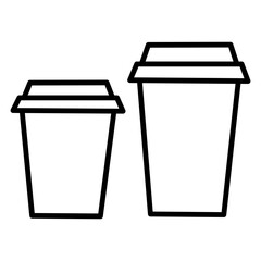 Outline Dual Takeaway Cups